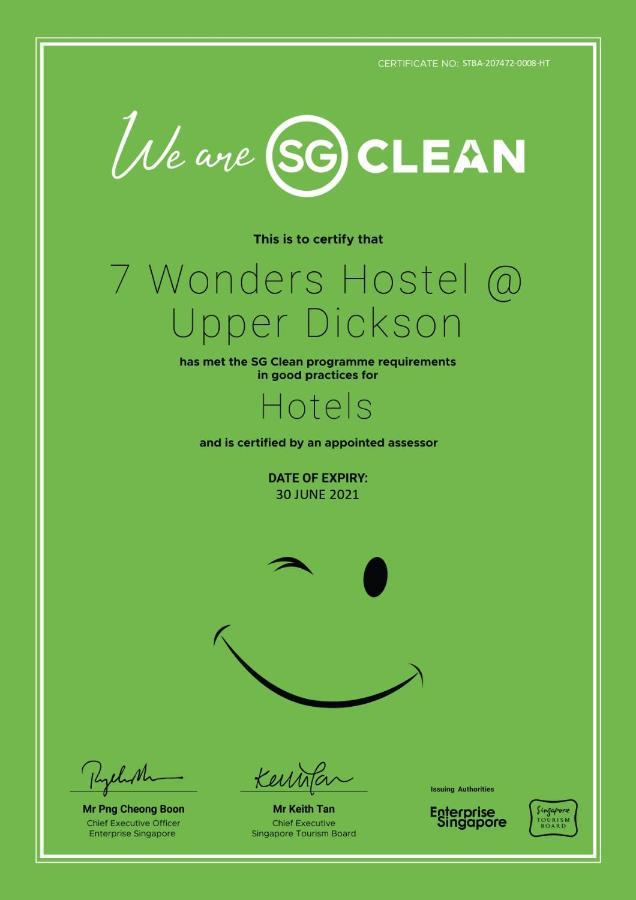 7 Wonders Hostel At Upper Dickson Singapore Exterior photo